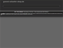 Tablet Screenshot of gummi-schaefer-shop.de